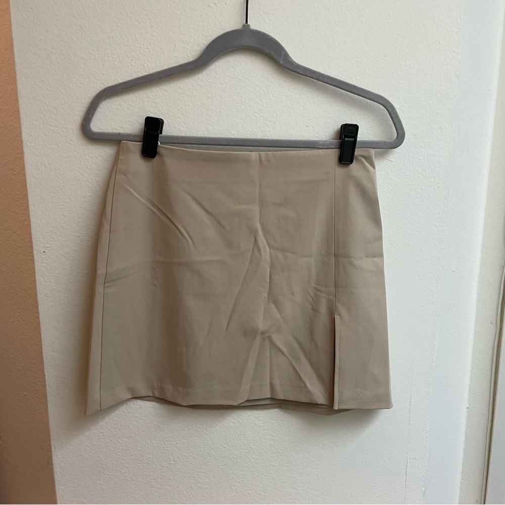 Aritzia Sunday Best Mini Skirt in Khaki